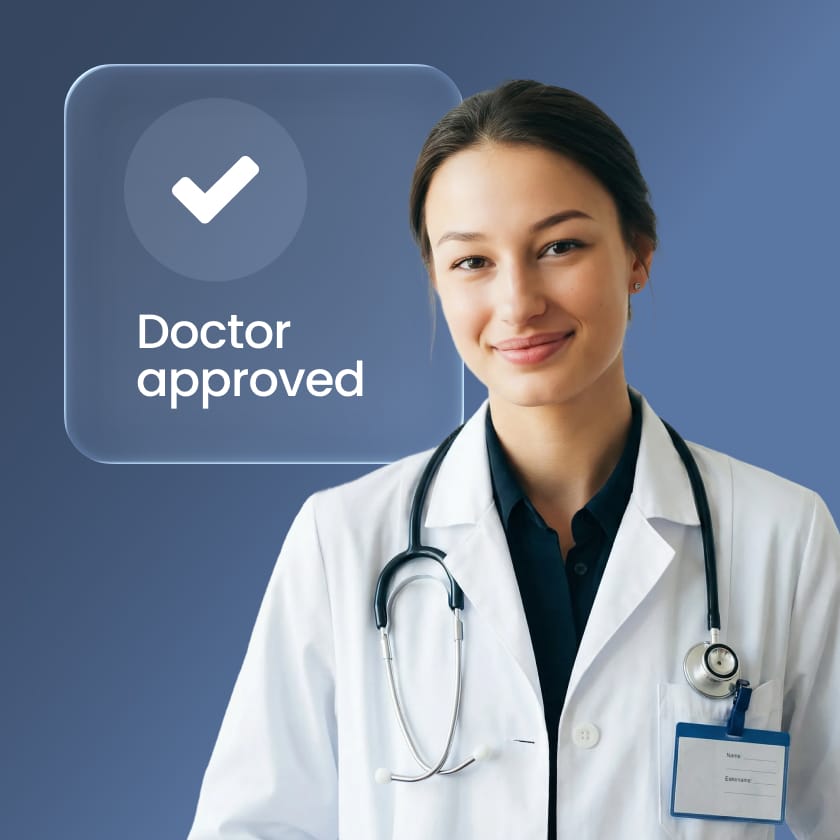 Medical provider reviewing patient information