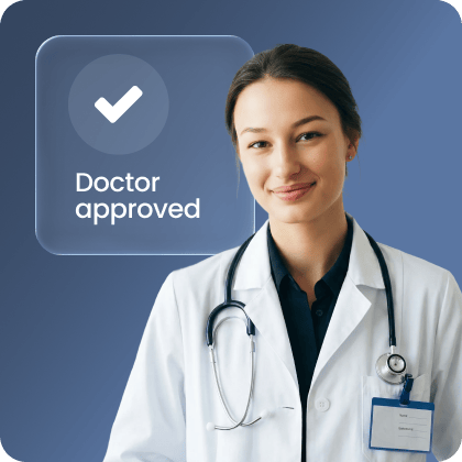 Medical provider reviewing patient information