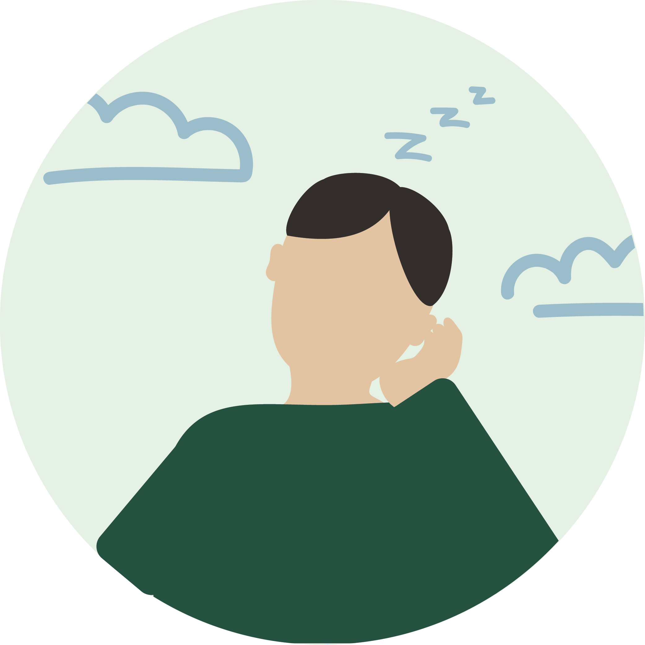 Dozing person